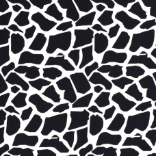 VISCOSE CREPE GIRAFFES DARK BLUE
