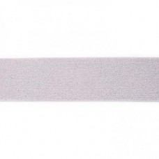 Glitter Elastic 5 cm Gray