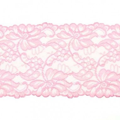 Stretchable Lace Uni Old Pink