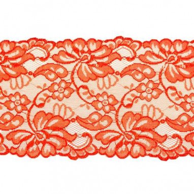 Stretchable Lace Uni Red