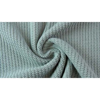 Cotton Knitted Cable Dark Old Green