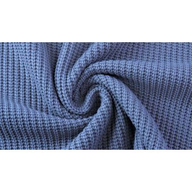 Cotton Knitted Cable Dark Blue
