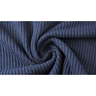 Cotton Knitted Cable Navy