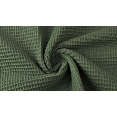 Cotton Waffle Army Green